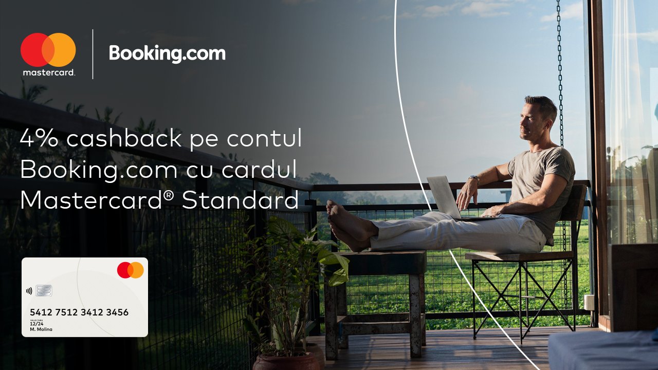 Booking.com – 4% credit în portofel